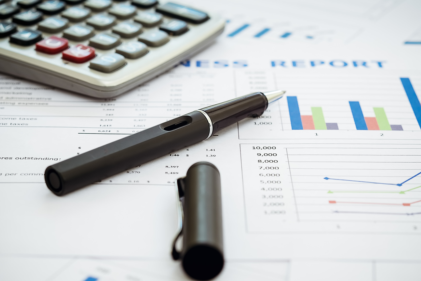 Business Report Financial Accounting Graphs Analysis